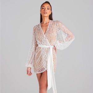 Shimmering statement dress